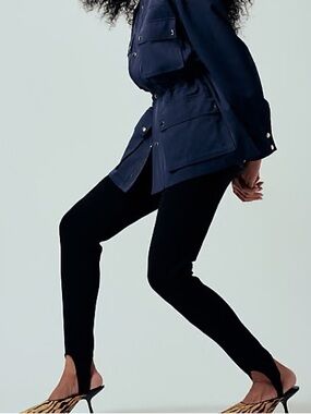 NWT ASOS Women’s Tailored Slim Straight Leg Black Breeches Pants Size US 4 NEW